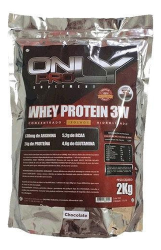 Whey Protein 3w 2 Kilos Only Pro Morango