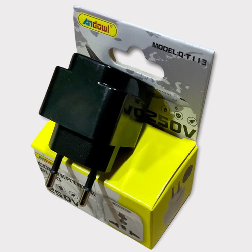 Adaptador Europeo Universal Certificado 10a 1500w Negro