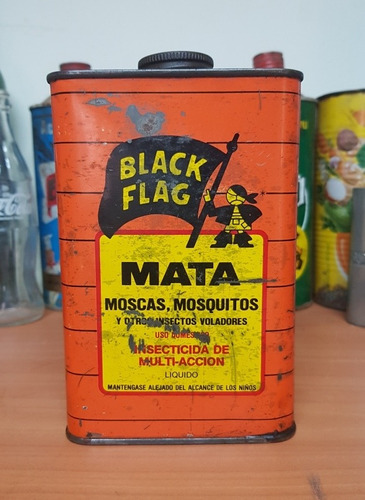 Lata Antigua De Insecticida Black Flag. 