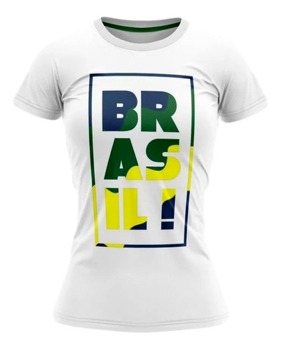 Camiseta Feminina Do Brasil Harpia Em Dry Max Torcedora Copa