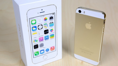 iPhone 5s Dourado Com Película De Vidro