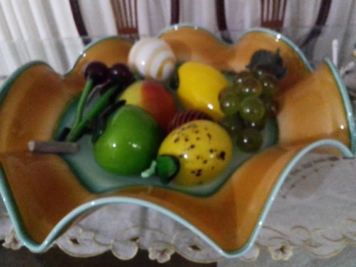 Adorno Frutero Con Sus Frutas De Arte Murano