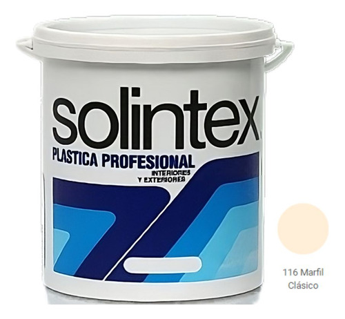 Pintura Caucho Plastica Profe Marfil Clasico Solintex 1 Gln 