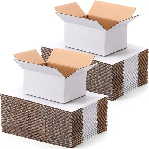 50 Cajas de cartón kraft, con tapa transparente. 16.5x11x.5.5 cms