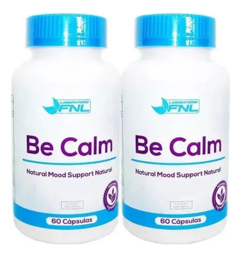 Be Calm Fnl 120 Capsulas 2x60. Animo Ansiedad 2 Frascos