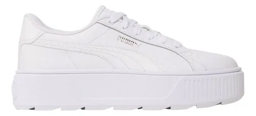 Zapatillas mujer PUMA plataforma KARMEN piel 384615 02 blanco