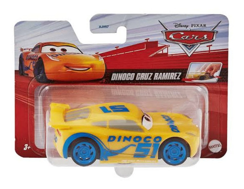 Cars Cruz Ramirez Dinoco Fricción Escala 1:43 Mattel Origina