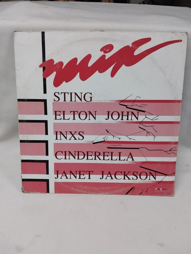 Lp Disco De Acetato De Varios Artistas Sting, Elton Jhon Etc (Usado)