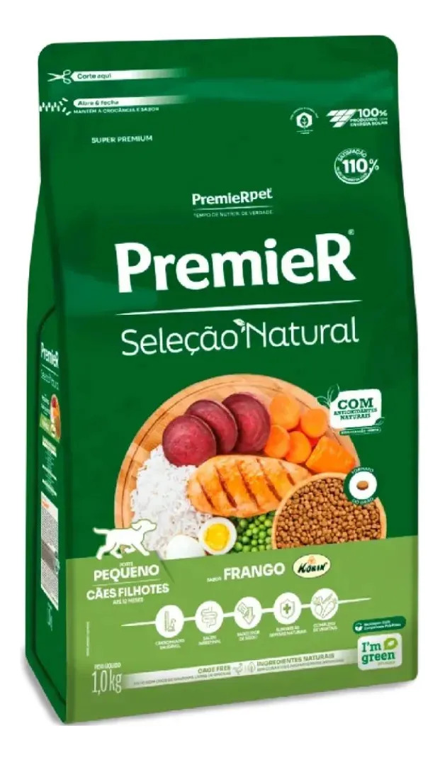 Premier Seleção Natural Filhotes Raças Pequenas 1kg