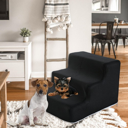 Escalera Para Perros, Escalera, Rampa Para S 3 Pasos Negro