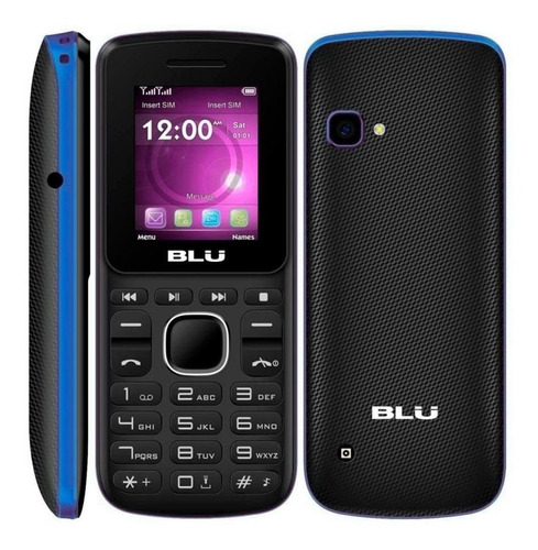 BLU A100 Dual SIM 32 MB preto/azul 32 MB RAM