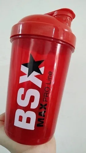 Imagen 2 de 3 de Vaso Shaker Para Batidos Max Pro Line Bsx Rojo