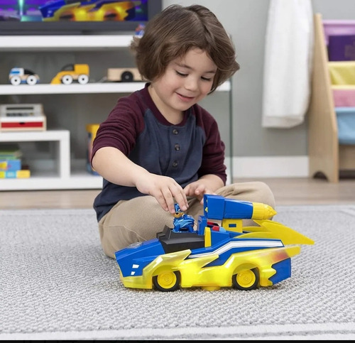 Paw Patrol Vehículo Transformable Chase Super Potente