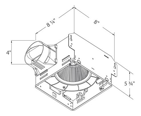Extractor Delta Breezgreenbuilder Gbr80, 80 Cfm, Plateado
