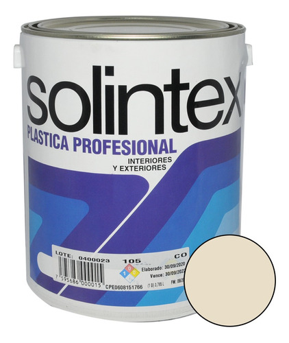 Pintura Caucho Prof 1gl Marfil Solintex