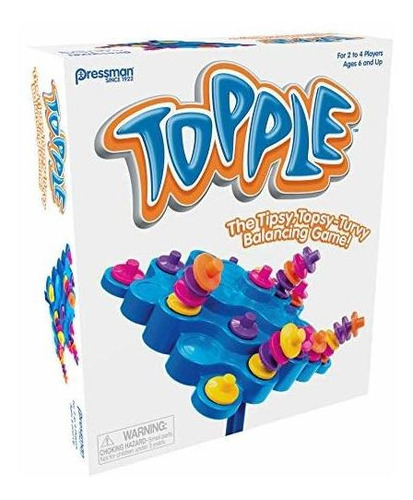 Pressman Toy - Original Topple Juego De Mesa Brown