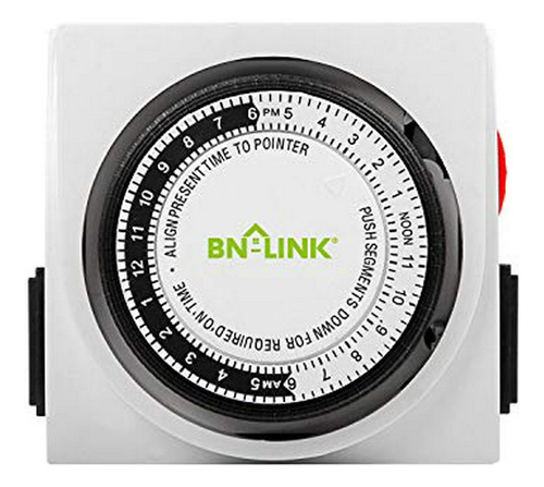 Bn-link Heavy Duty Mecánica 24 Horas Temporizador Dual De 3 