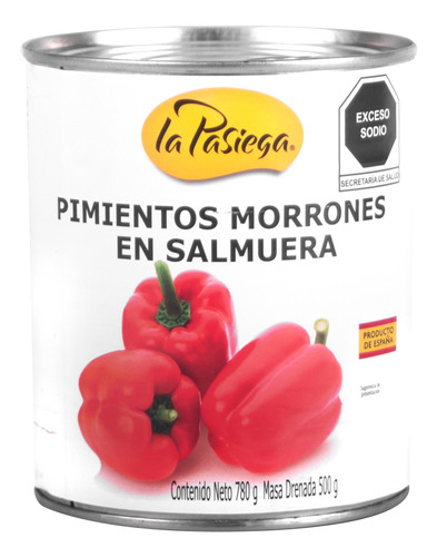 Pimientos Morrones En Salmuera 780g La Pasiega