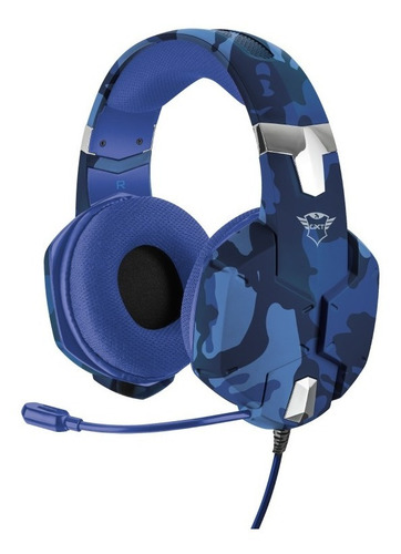 Imagen 4 de 4 de Audifonos Trust Carus Gxt 322 Camo Blue Pc Ps4 - Gamersx