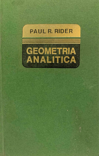 Geometría Analítica - Paul R. Rider