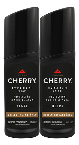 Cherry Betun Líquido Negro 2 Unid. X 60ml