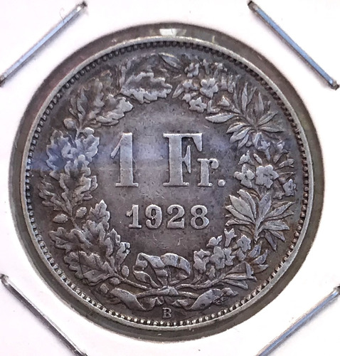 * Suiza 1 Franco De Plata 835. Año 1928. Km# 24