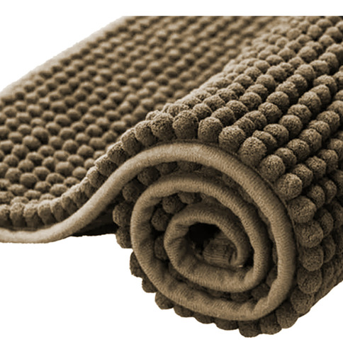 Tapete Passadeira Bolinhas Macarrão Antiderrapante 40x110 Cm Cor Bege Bolinha