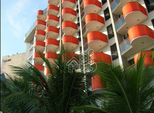 Imagem 3 de 18 de Flat Com 1 Dormitório À Venda, 45 M² Por R$ 430.000,00 - Boa Viagem - Niterói/rj - Fl0011