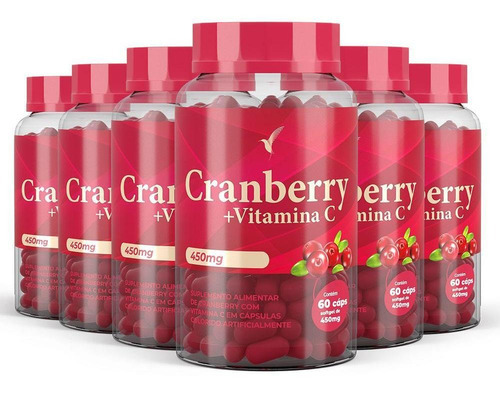Kit Cranberry + Vitamina C Eleve Life 180 Dias 360 Cápsulas