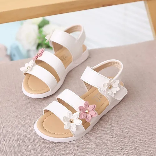 Sandalias Ni a Verano Zapato Flor De Princesa Antideslizante