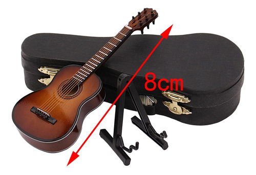 Mini Guitarra Con Soporte Y Estuche Para Niños