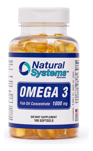 Aceite De Pescado Omega 3 1000 Mg 100 Cpsulas Blandas Concen