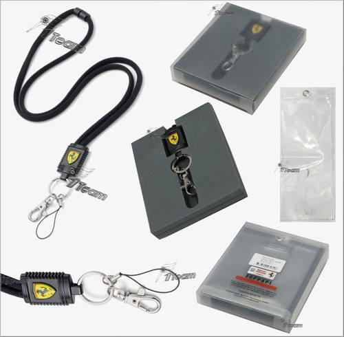 Lanyard Ferrari F1 Engine Part Genuino Porta Gafete Con Mica