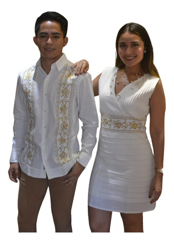 Vestido De Yucatán Modelo De Cardenales, Tela Lino Flame | Meses sin  intereses