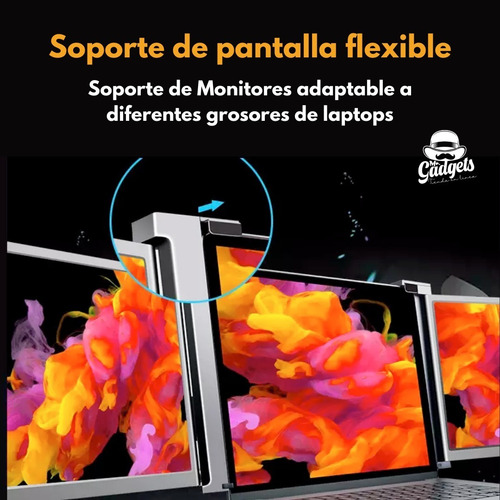 2 Pantallas Para Laptop Portátil Doble Monitor 14'' 1080p