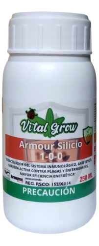 Armour Silicio Vital Grow 250ml Nutre Y Protege Vs Hongos