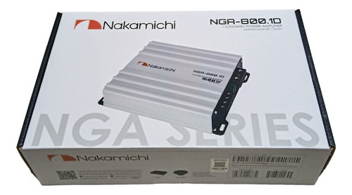 Amplificador Nakamichi Monoblock Clase D Nga-800.1d . 1 Ohms Plateado