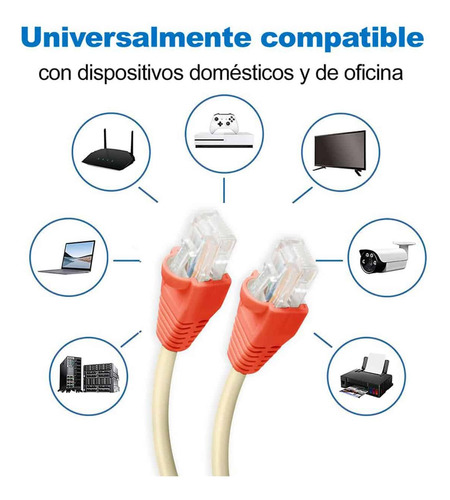 Cable De Internet Cat 5e Utp Cobre Puro 10mts Gris Satra