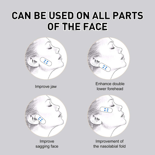 Parche De Estiramiento Facial Caído En Forma De V Para La Lí
