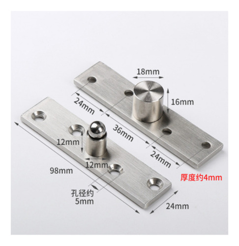 Fweaad 3pcs Bisagra Oculta Puerta De Madera Batiente De 360