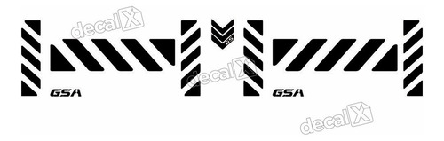 Adesivos Baú Refletivo Compatível Com Bmw Gsa Gsa02 Cor Preto