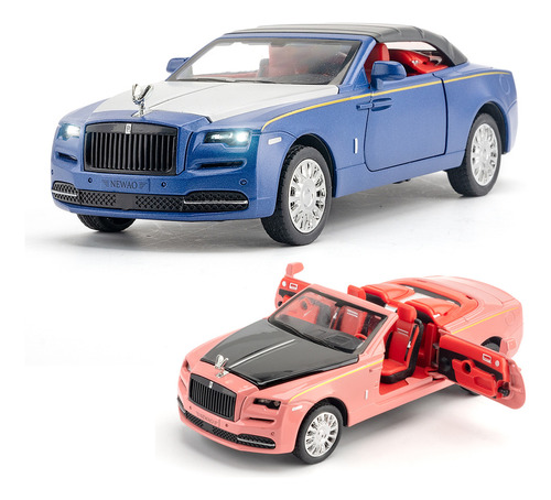 Rolls Royce Dawn 1/32 Miniatura Metal Coche Con Luz Y Sonido