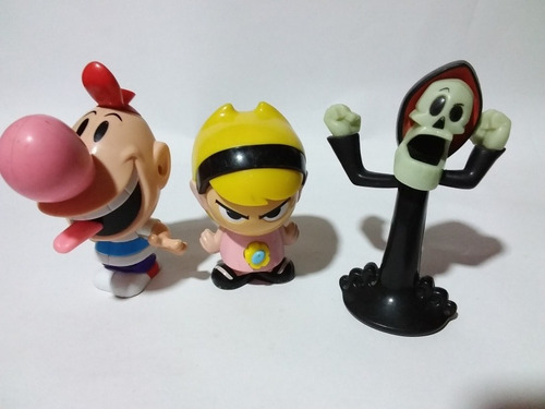 Juguetes Billy Y Mandy Cartnetw- Macdonalds 2008- 3 Pzs (Usado)
