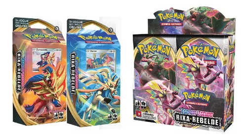 Pacote Cartas Pokémon EE2 Booster 6 Cartas - Rixa Rebelde