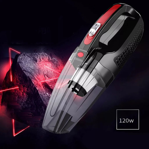 Aspiradora Portátil Inalámbrico Para Hogar Mascota Auto 120w Negro