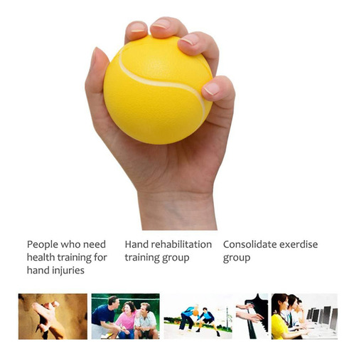 Pelota Elástica De Poliuretano Para Ejercitar Las Manos Para