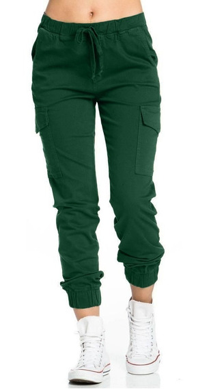 Sleeping Oak Eloquent Pantalon Cargo Verde Militar Mujer | MercadoLibre 📦