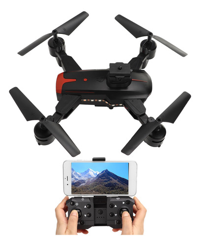 Cámara Dual Inteligente Rc Drone Stunt Roll Black Hd