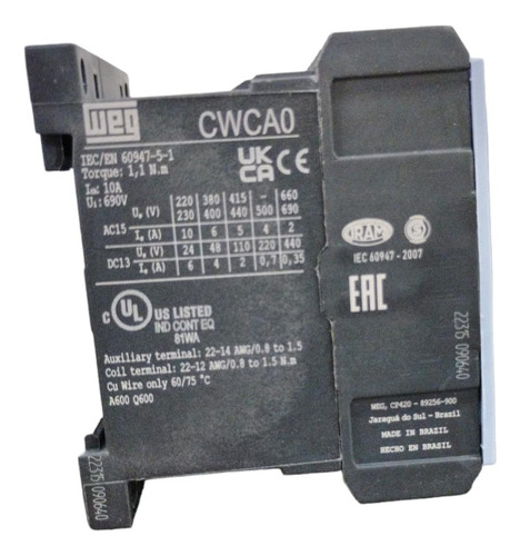 Minicontator Az Cwca0-40-00v26 Weg Cod.12486847