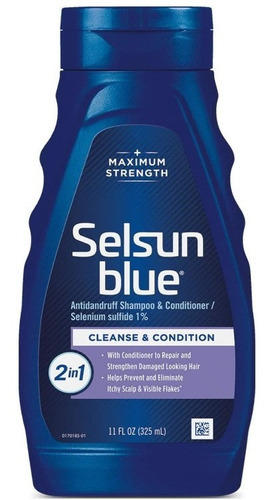  Shampoo Selsun Blue 2 In 1 Shampoo + Acondicionador 325ml